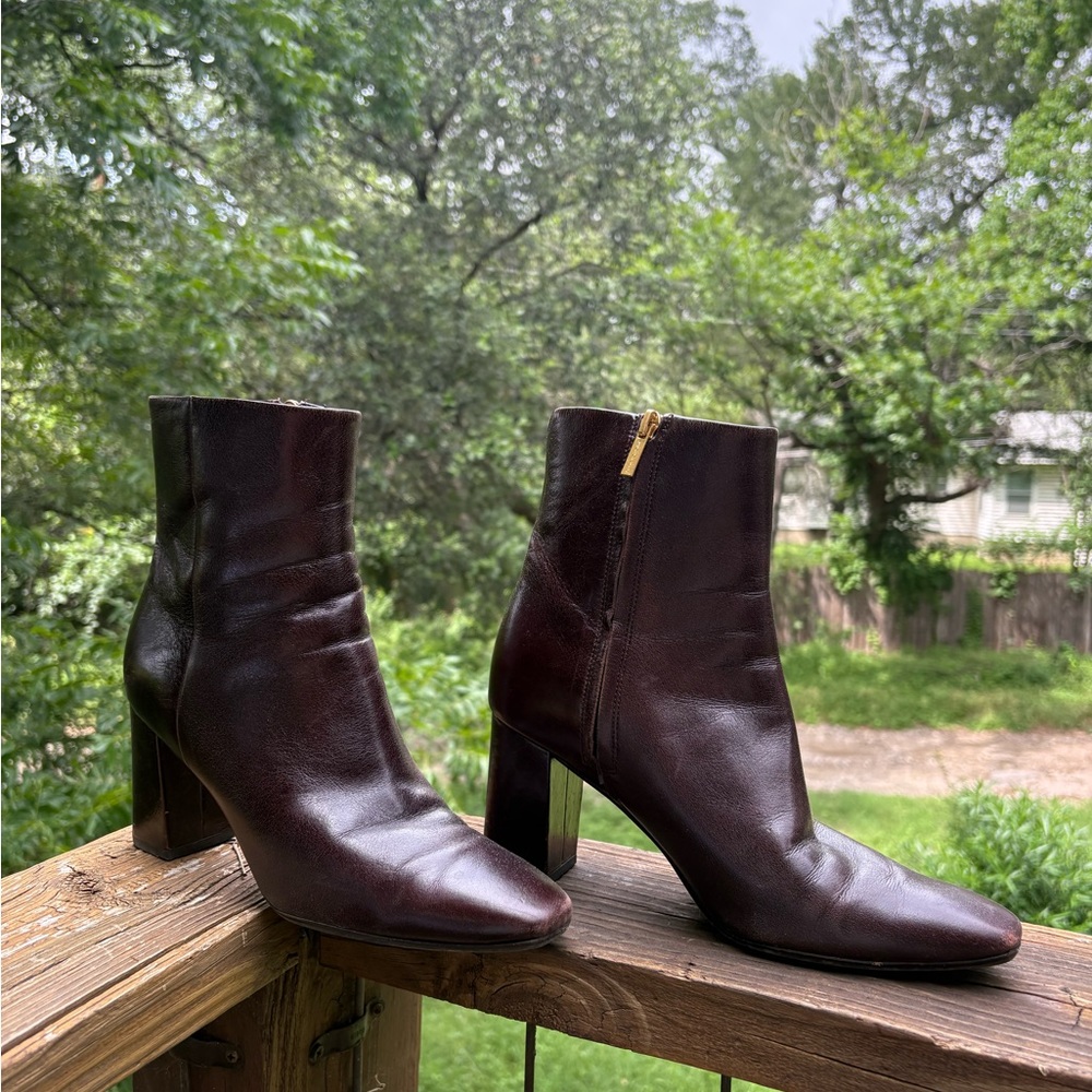 Veronica Beard Cera Leather Ankle Boot View 5